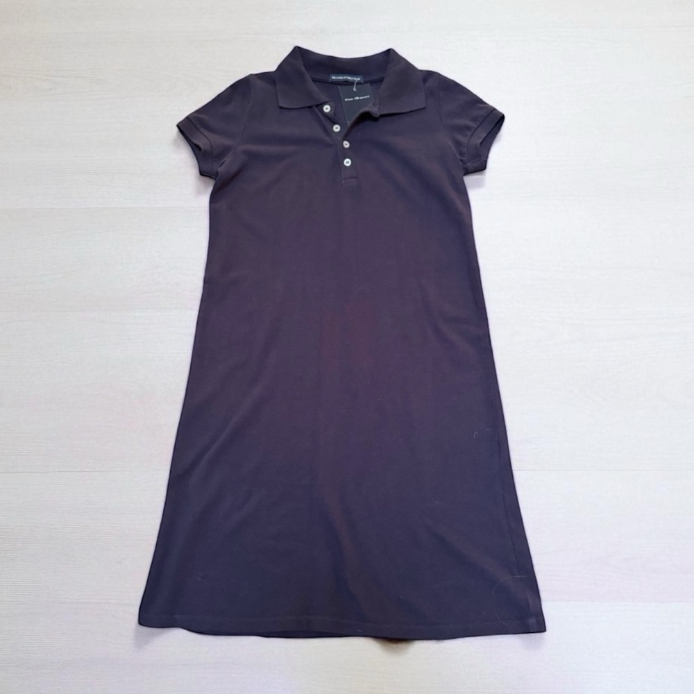 Brandy Melville | Navy Pique Polo Mini Dress